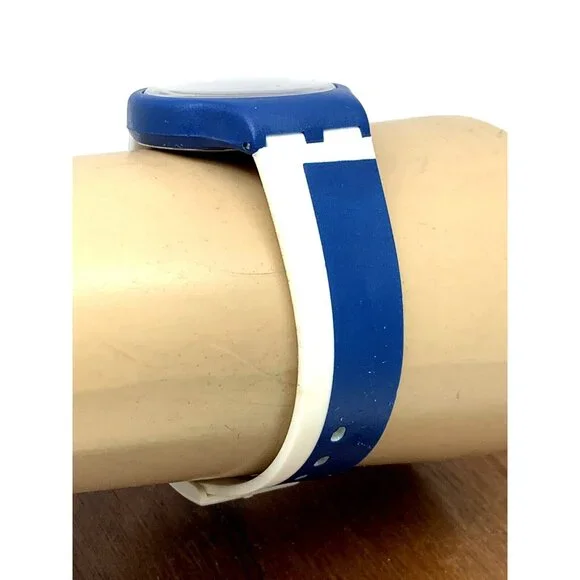 Miller Lite Beer Watch Unisex Quartz Vintage Blue White Rubber Band 35mm